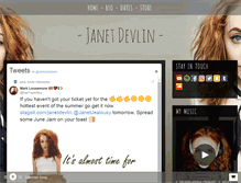 Tablet Screenshot of janetdevlin.com